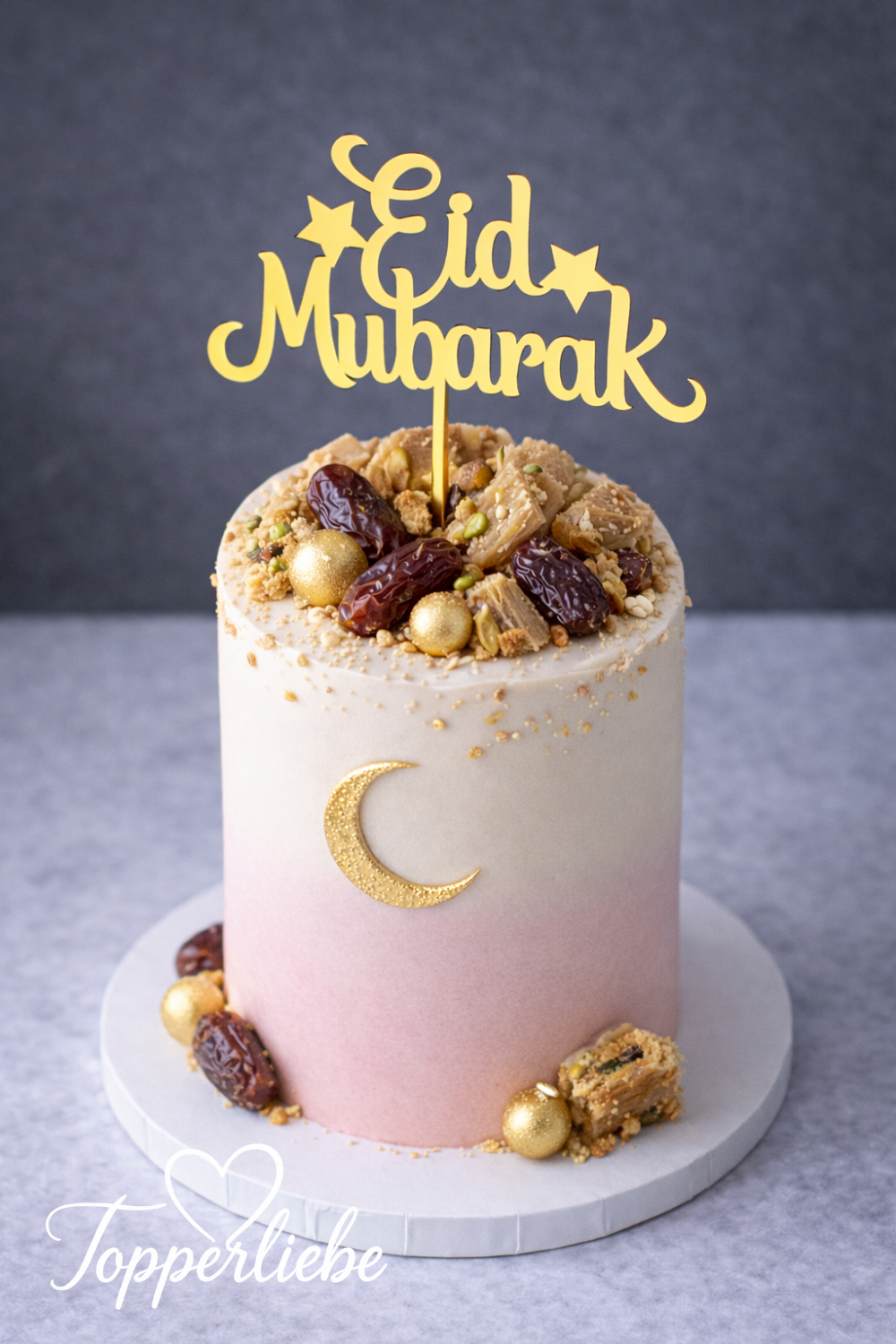 Festlicher Eid Mubarak Tortenstecker mit Stern für Eid Feier